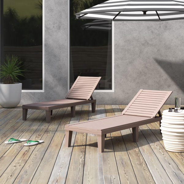 Vandervort outdoor 2025 reclining chaise lounge